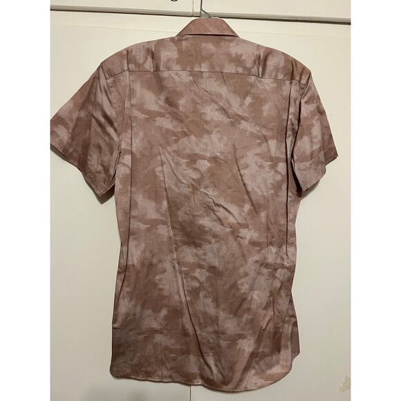 Men's Jeff Short Sleeve Button Down Collared Shirt Medium - Picture 3 of 3